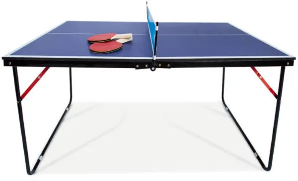 Odin Tischtennisplatte 137x76x67cm - 12mm MDF - inkl. 1 Netz, 3 Bälle & 2 Schläger